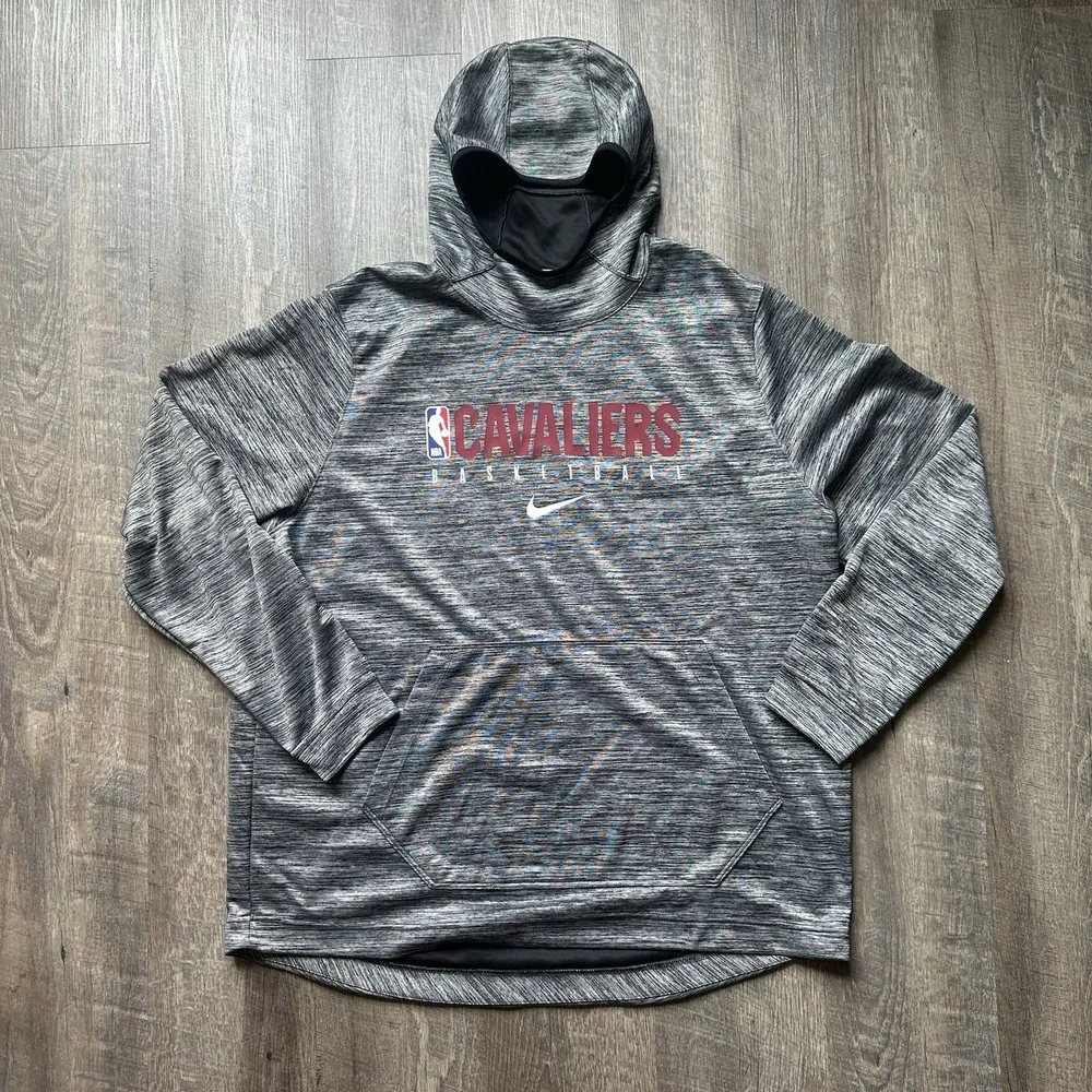 Men's Size XXL Nike Cleveland Cavaliers Showtime Hoodie Gray PLAYER ISSUED